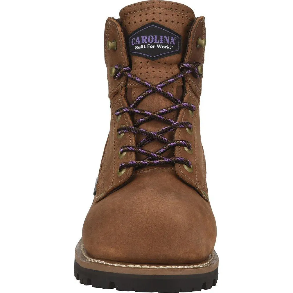 Carolina Women's Parthenon 6" Comp Toe Waterproof Work Boot- Brown - CA1630