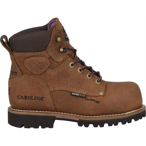 Carolina Women's Parthenon 6" Comp Toe Waterproof Work Boot- Brown - CA1630