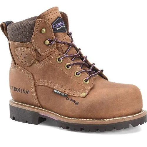 Carolina Women's Parthenon 6" Comp Toe Waterproof Work Boot- Brown - CA1630
