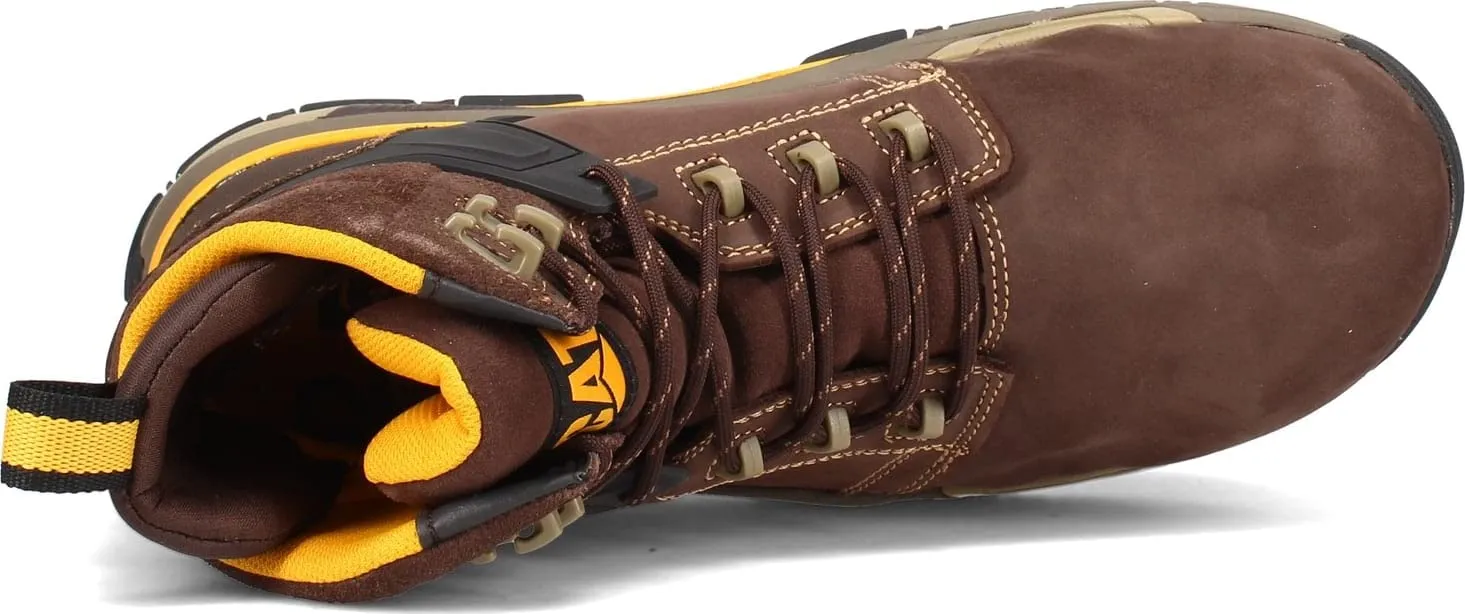 CAT Men's Caterpillar, Edge Waterproof Nano Toe Work Boot 11 Coffee Bean