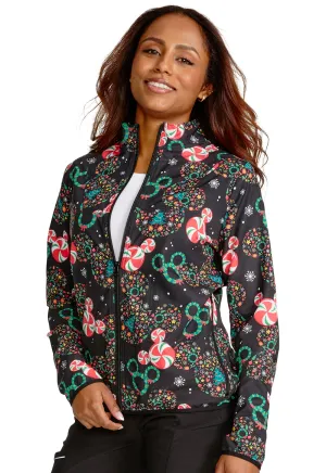 Cherokee Disney Mickey Mouse Scrub Jacket
