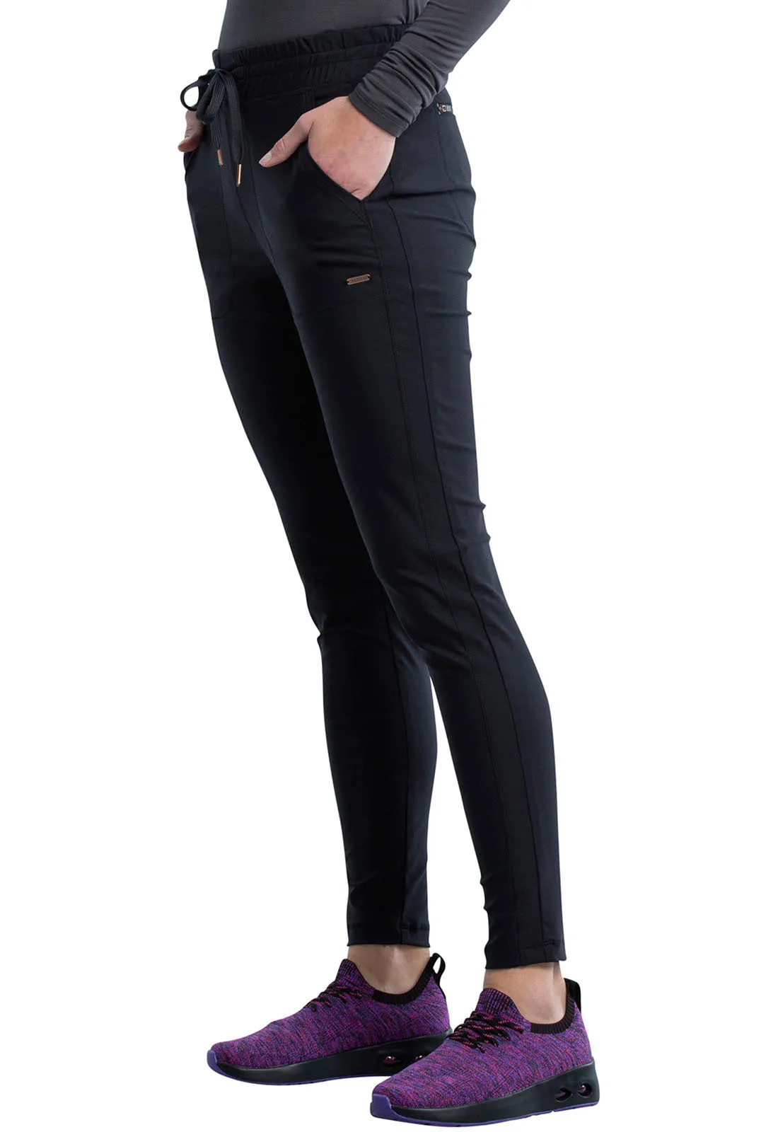 Cherokee FORM Mid Rise Tapered Leg Drawstring Pant