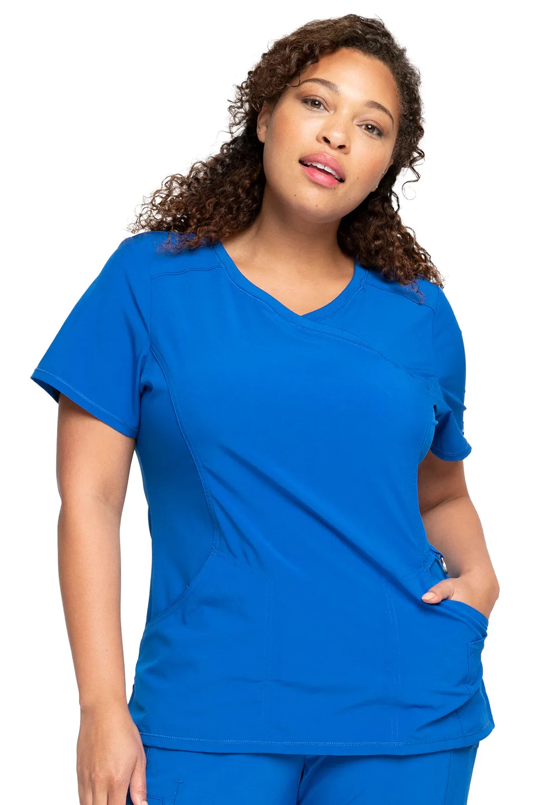 Cherokee Infinity Mock Wrap Top