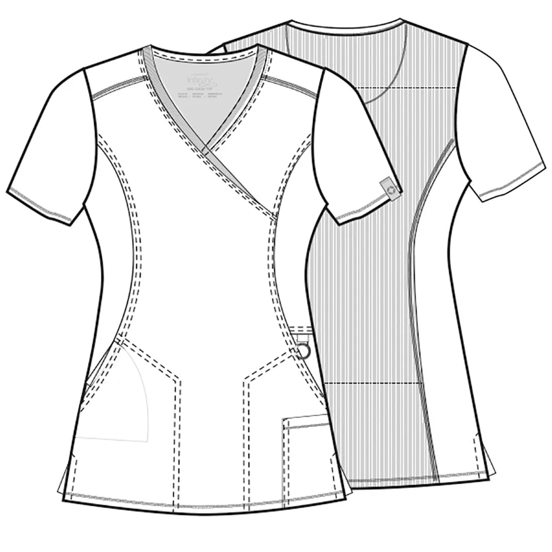 Cherokee Infinity Mock Wrap Top