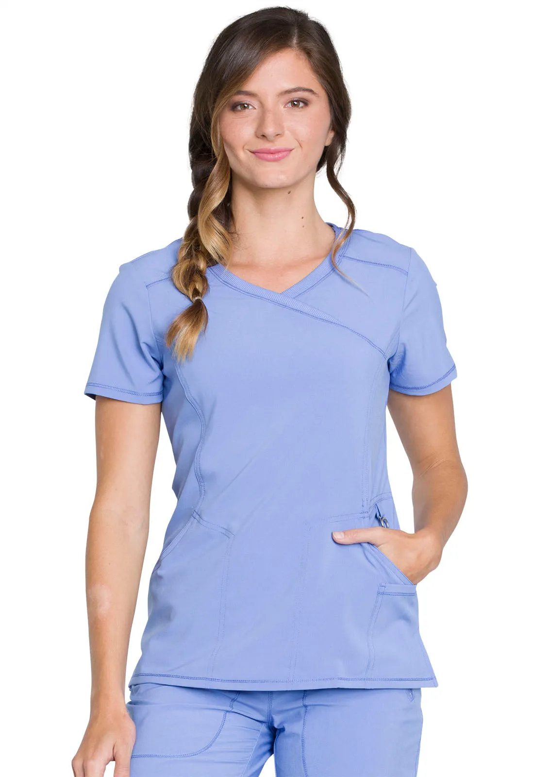 Cherokee Infinity Mock Wrap Top