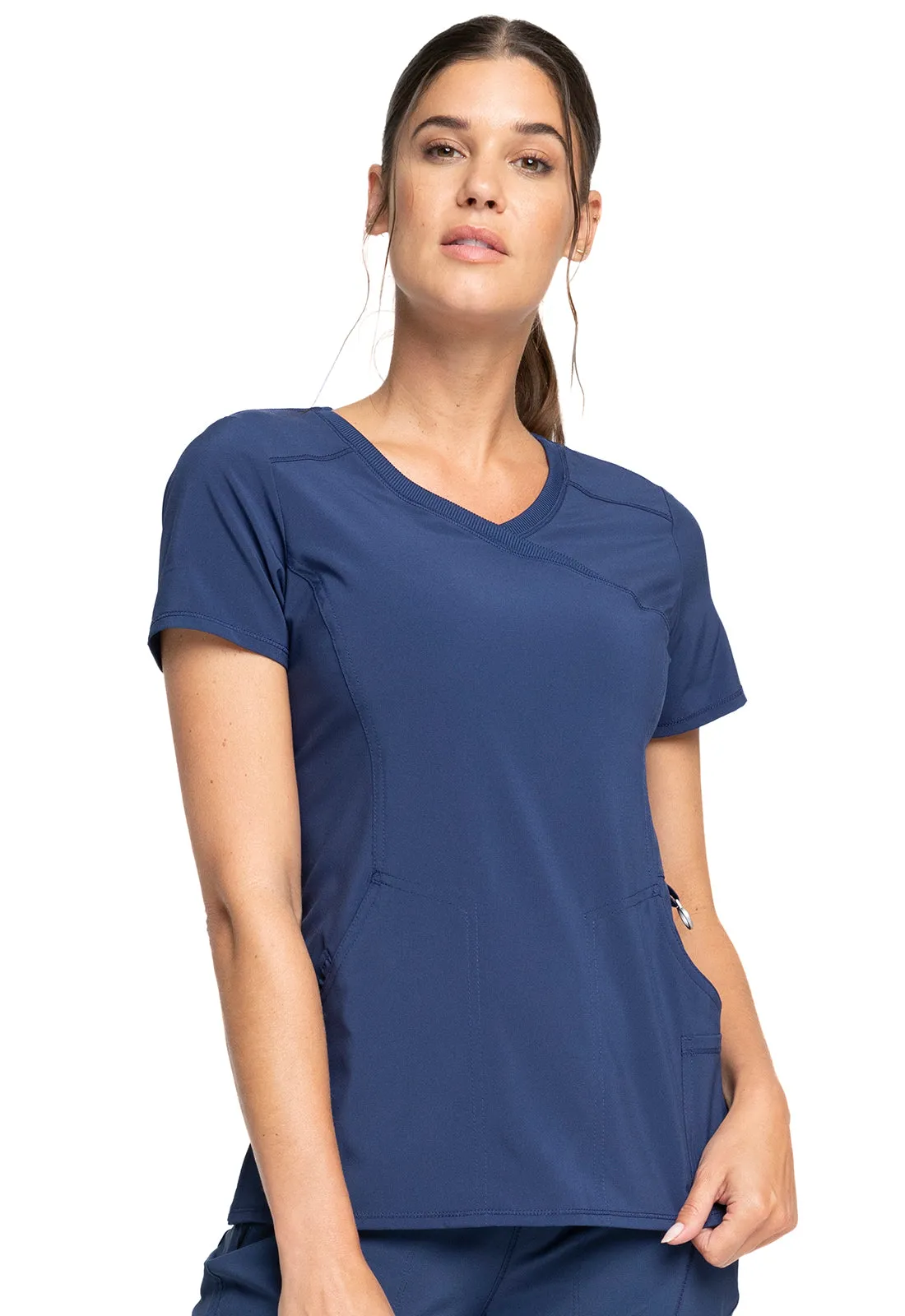 Cherokee Infinity Mock Wrap Top