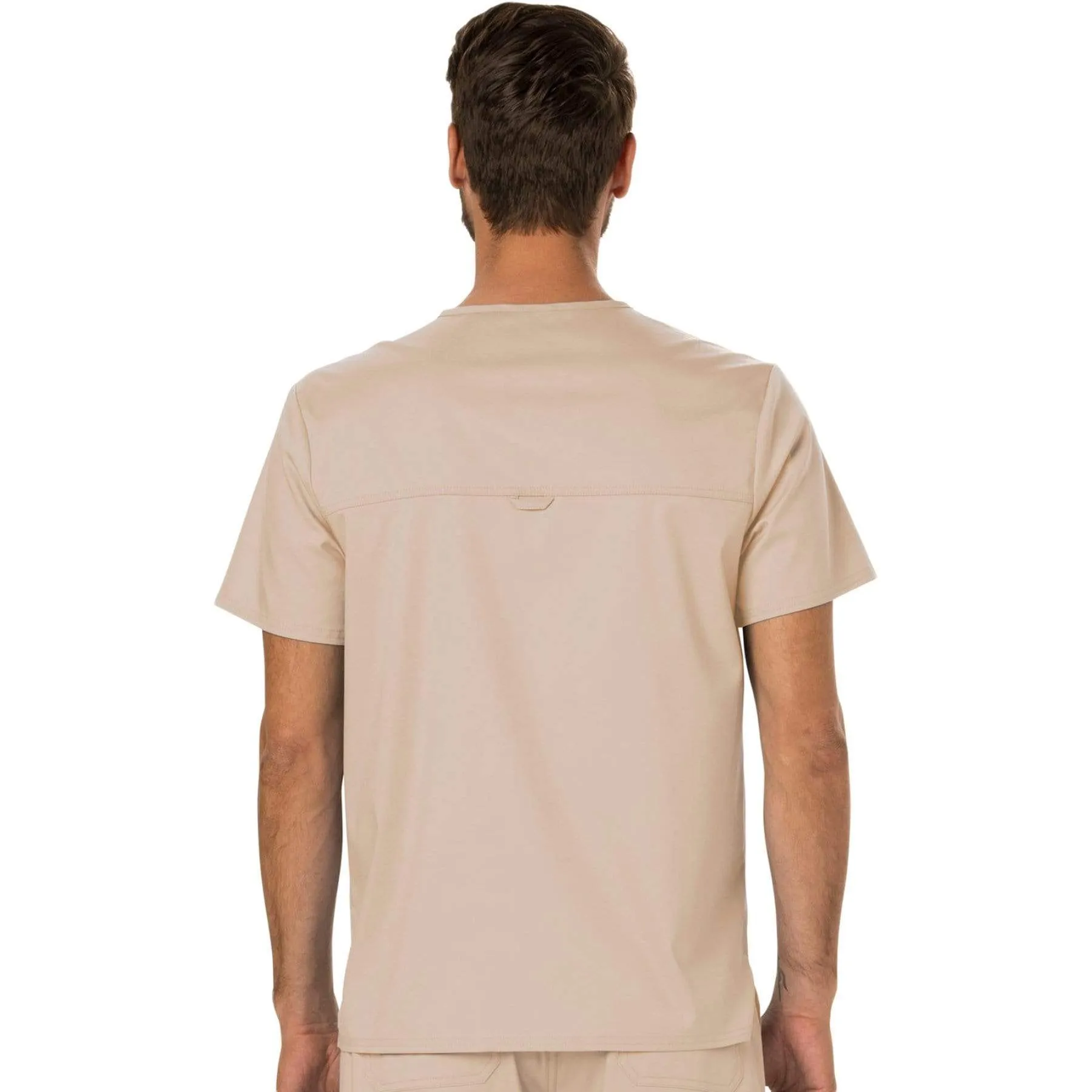 Cherokee Revolution WW690 Scrubs Top Mens V-Neck Khaki