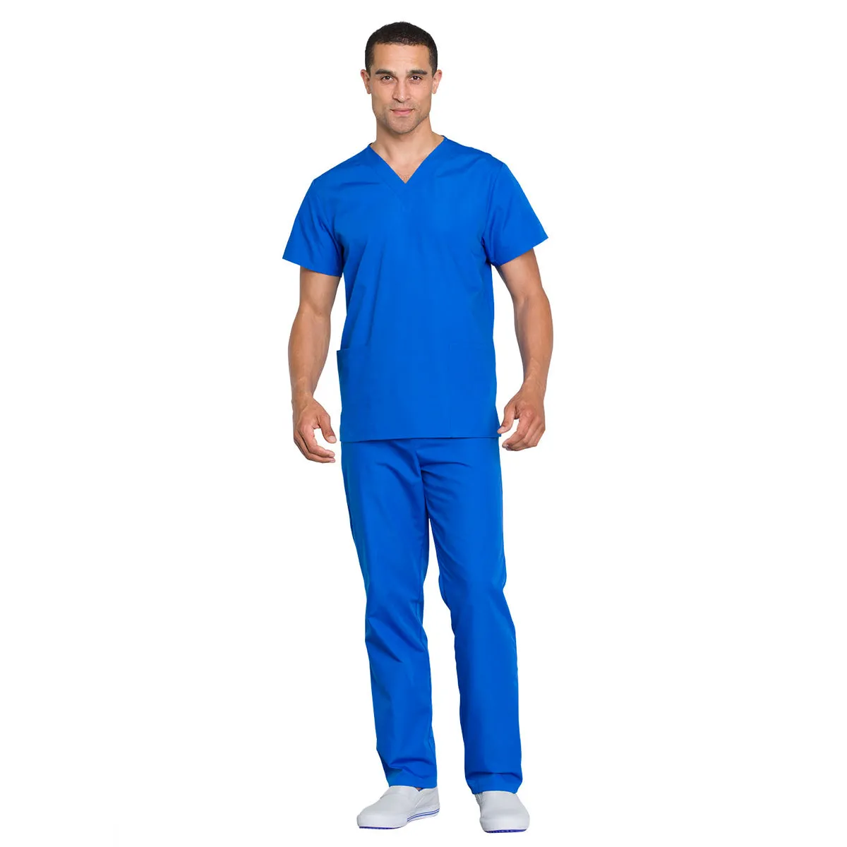 Cherokee - Unisex V-Neck Solid Scrub Top & Drawstring Scrub Pant Set (WW530C)