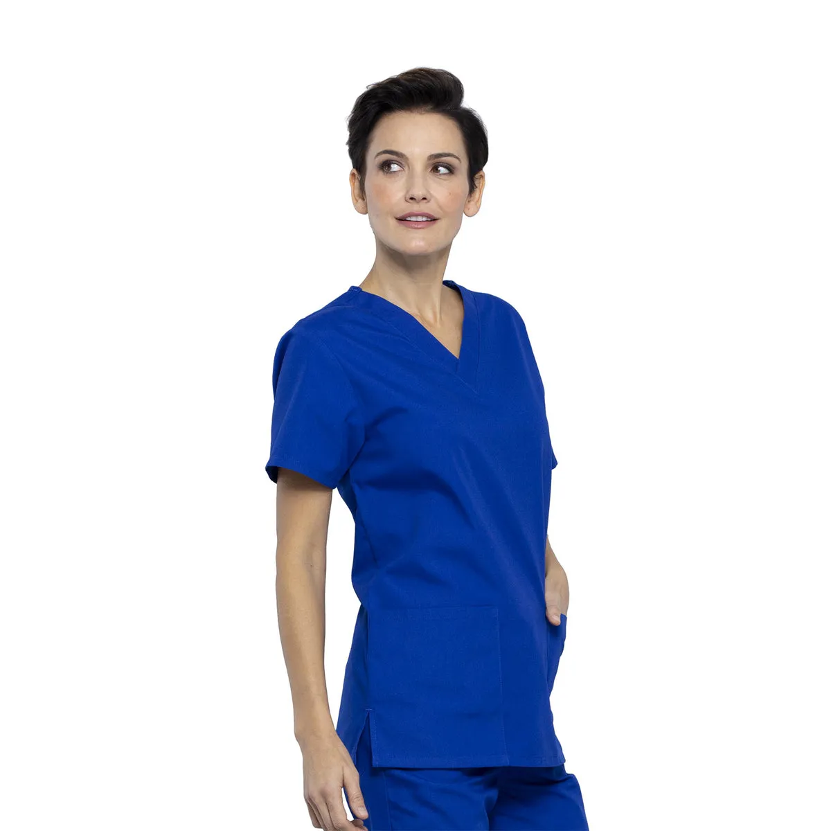 Cherokee - Unisex V-Neck Solid Scrub Top & Drawstring Scrub Pant Set (WW530C)