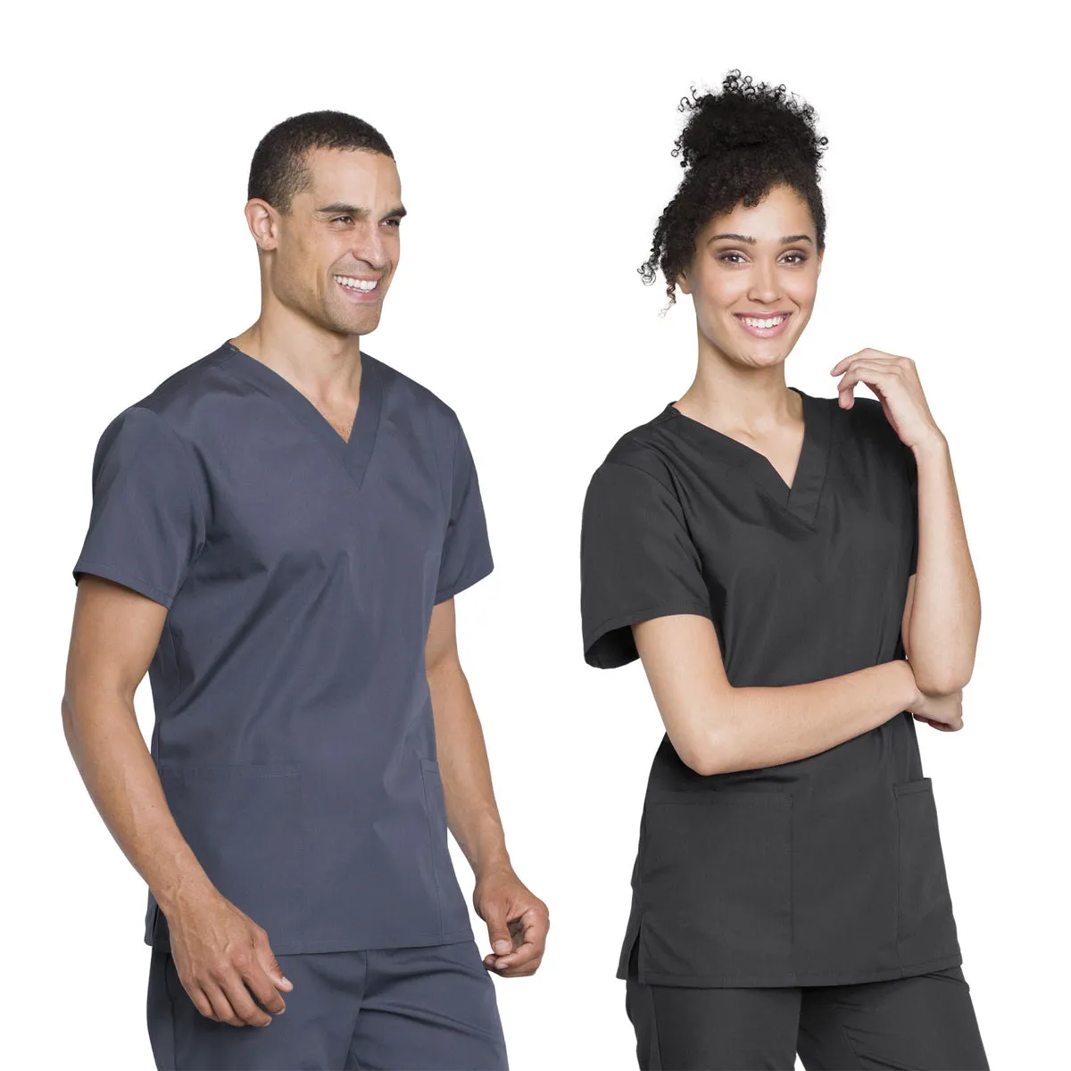 Cherokee - Unisex V-Neck Solid Scrub Top & Drawstring Scrub Pant Set (WW530C)