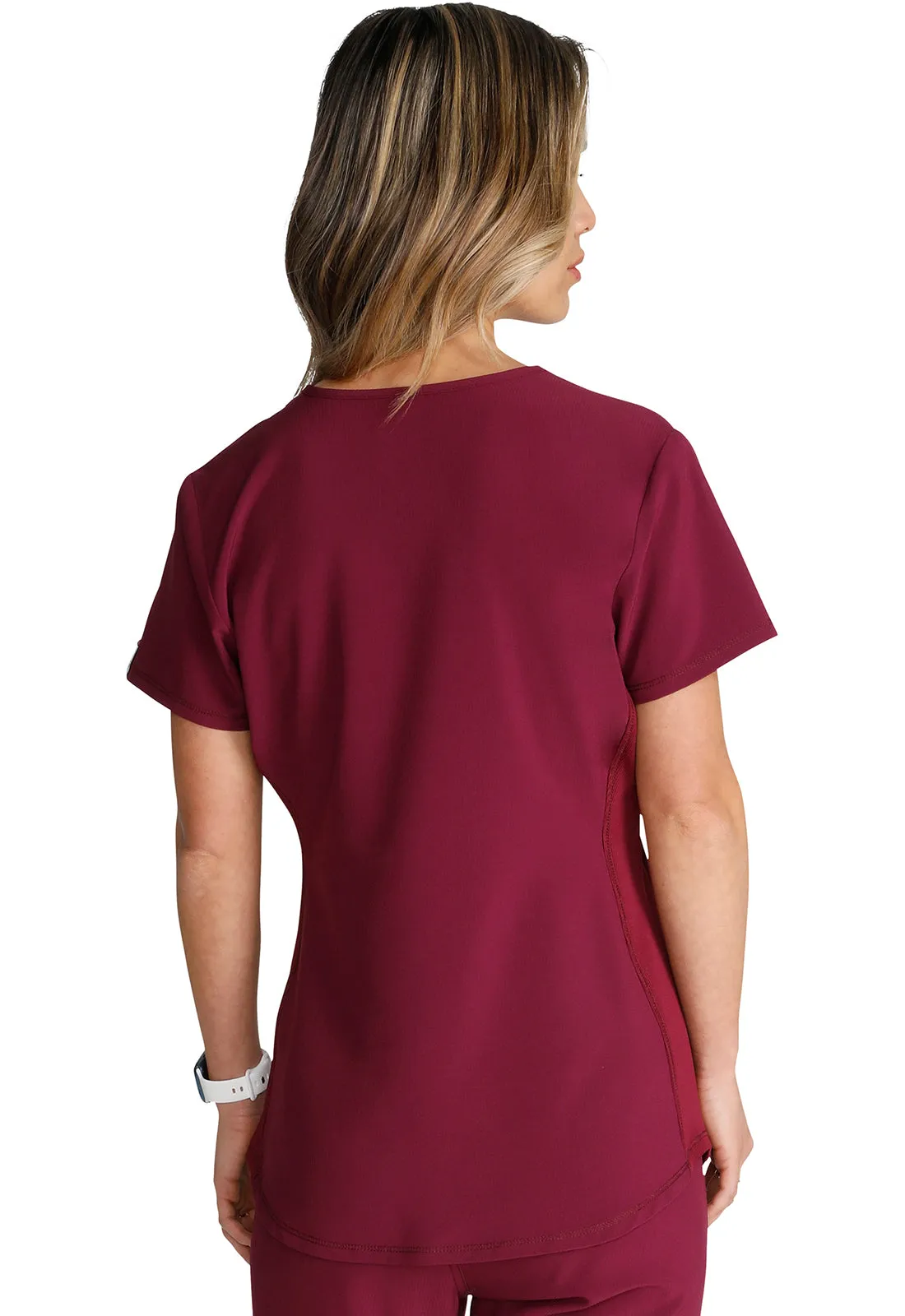 Cherokee Women's Snap Front Henley Top