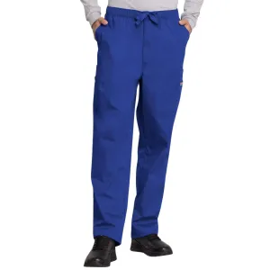 Cherokee Workwear 4000 Scrubs Pants Mens Drawstring Cargo Galaxy Blue