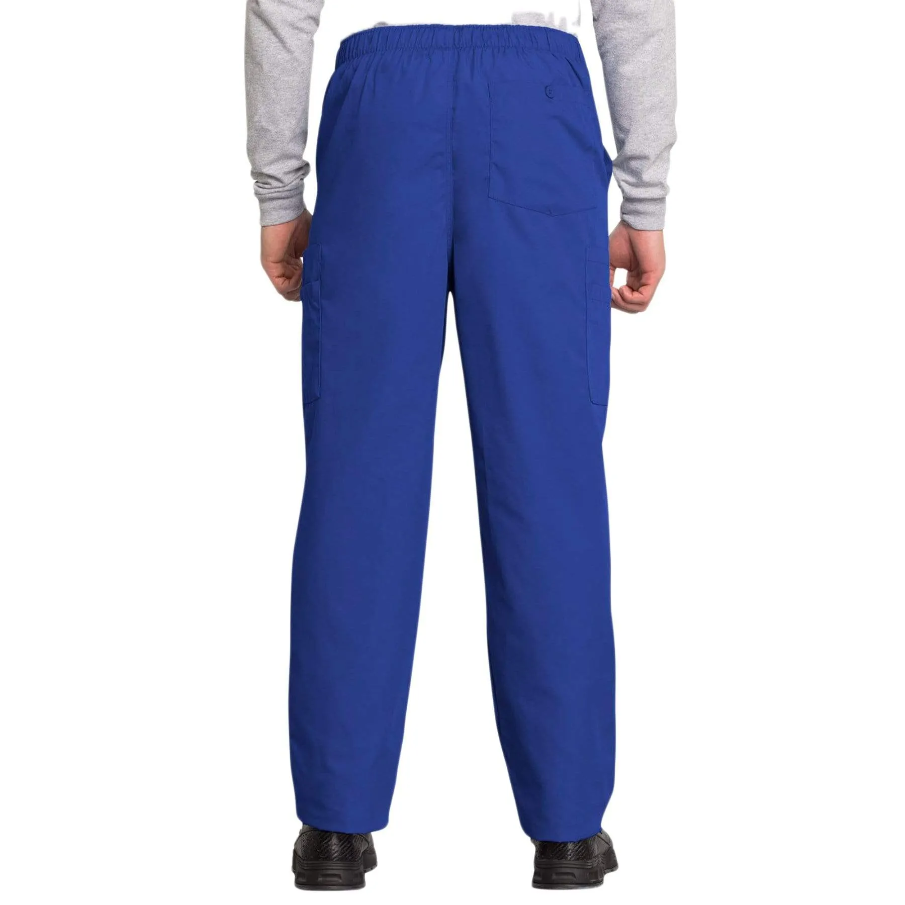 Cherokee Workwear 4000 Scrubs Pants Mens Drawstring Cargo Galaxy Blue