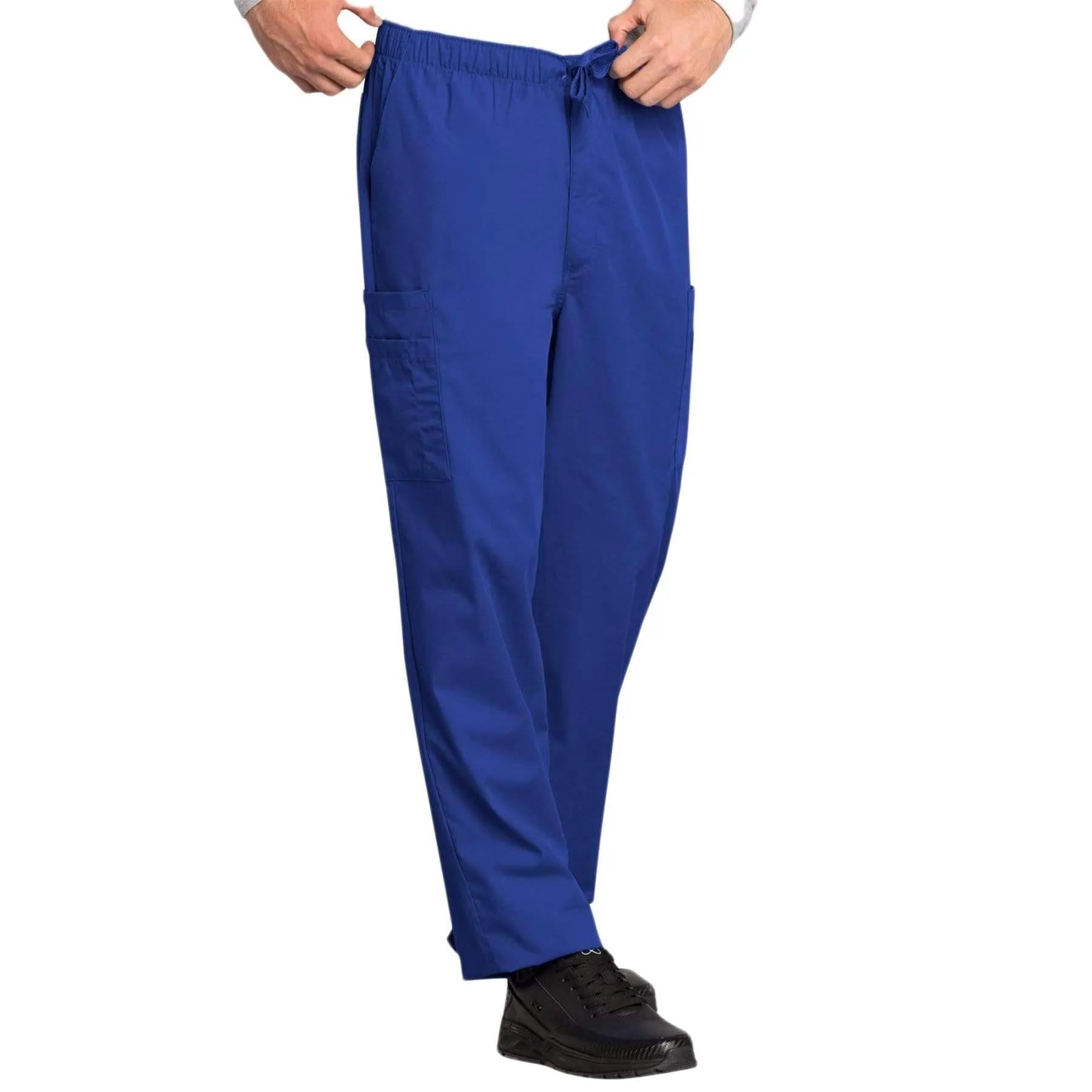 Cherokee Workwear 4000 Scrubs Pants Mens Drawstring Cargo Galaxy Blue