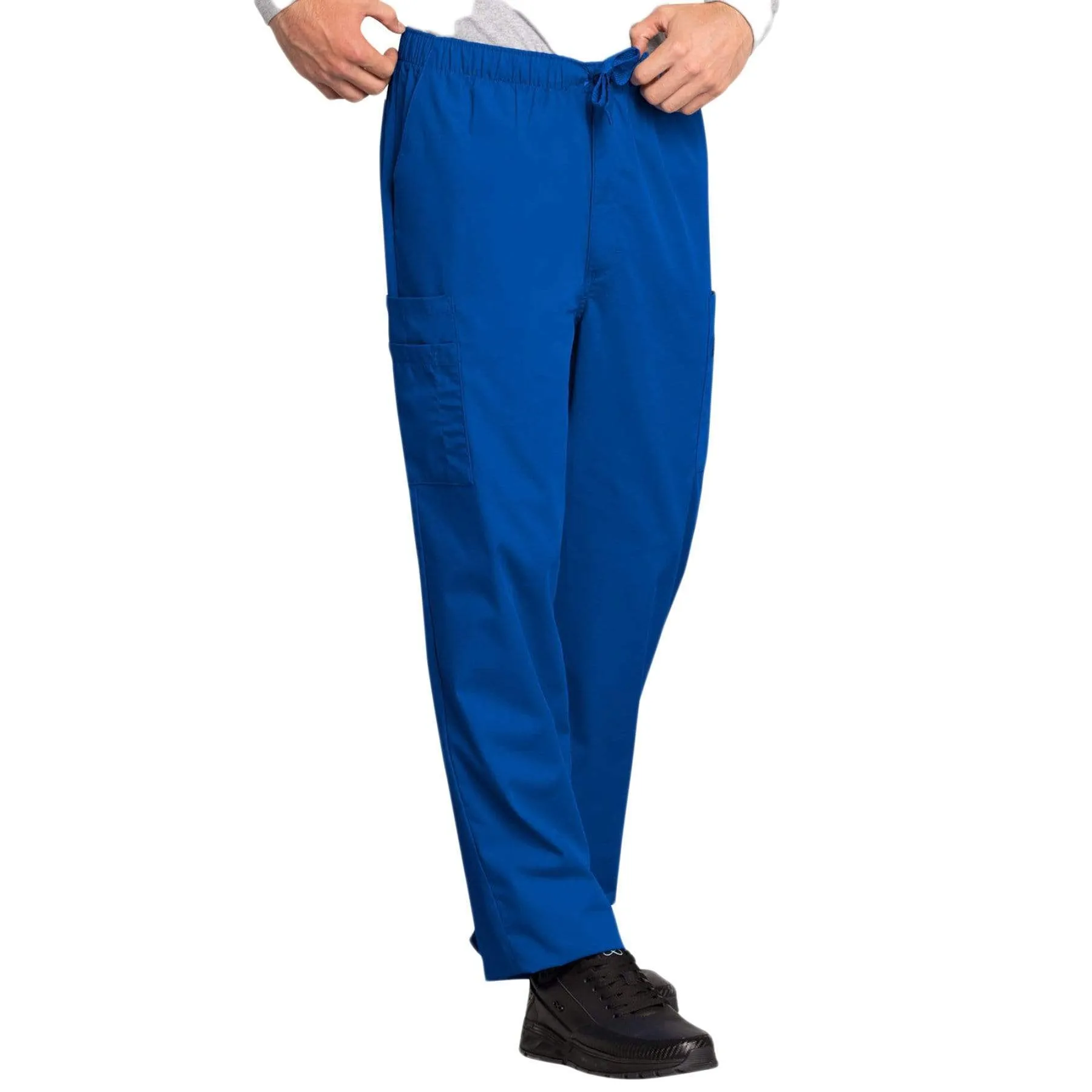 Cherokee Workwear 4000 Scrubs Pants Mens Drawstring Cargo Royal