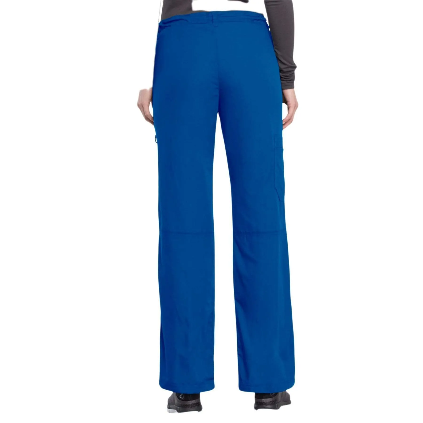 Cherokee Workwear 4020 Scrubs Pants Womens Low Rise Drawstring Cargo Royal