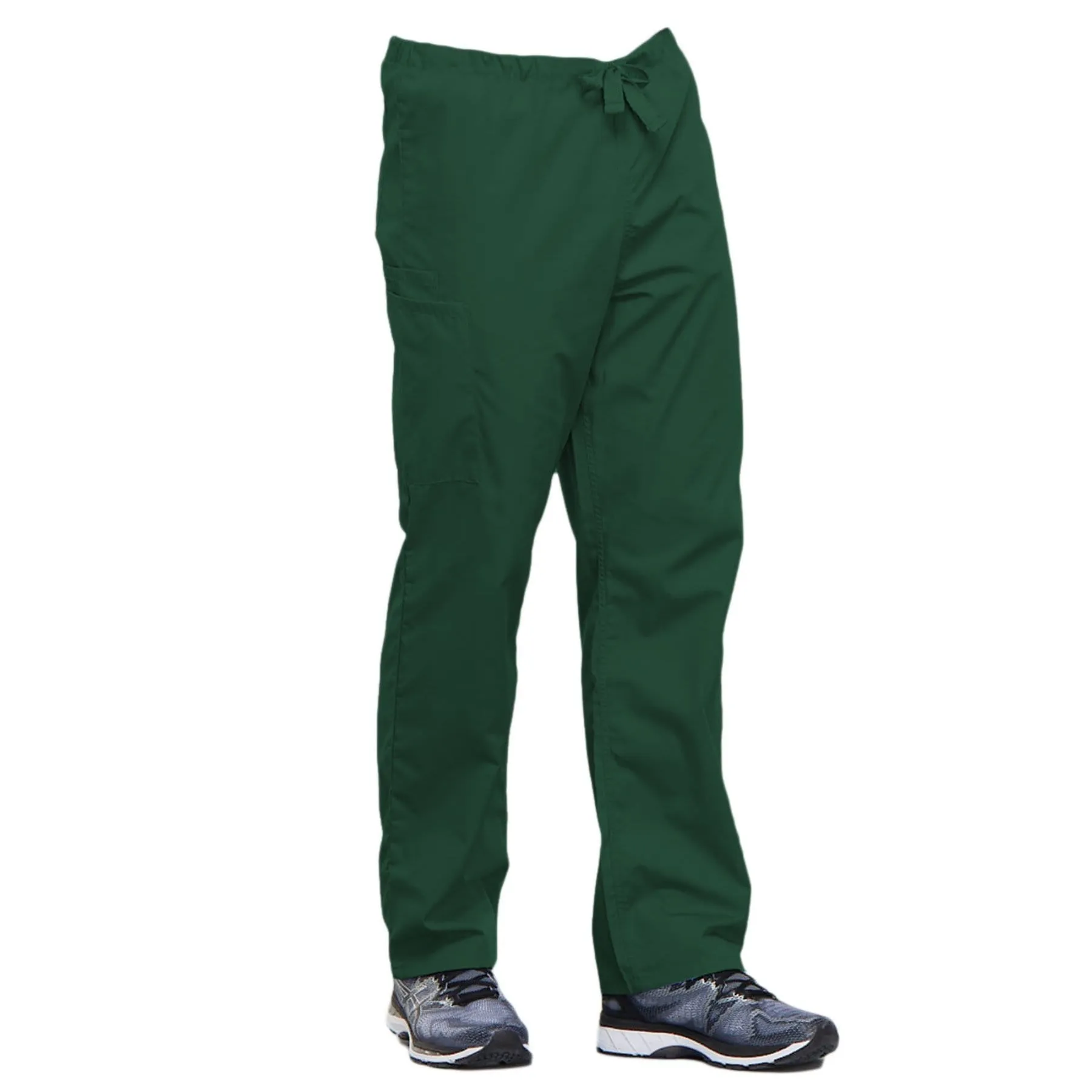 Cherokee Workwear 4100 Scrubs Pants Unisex Drawstring Cargo Hunter Green