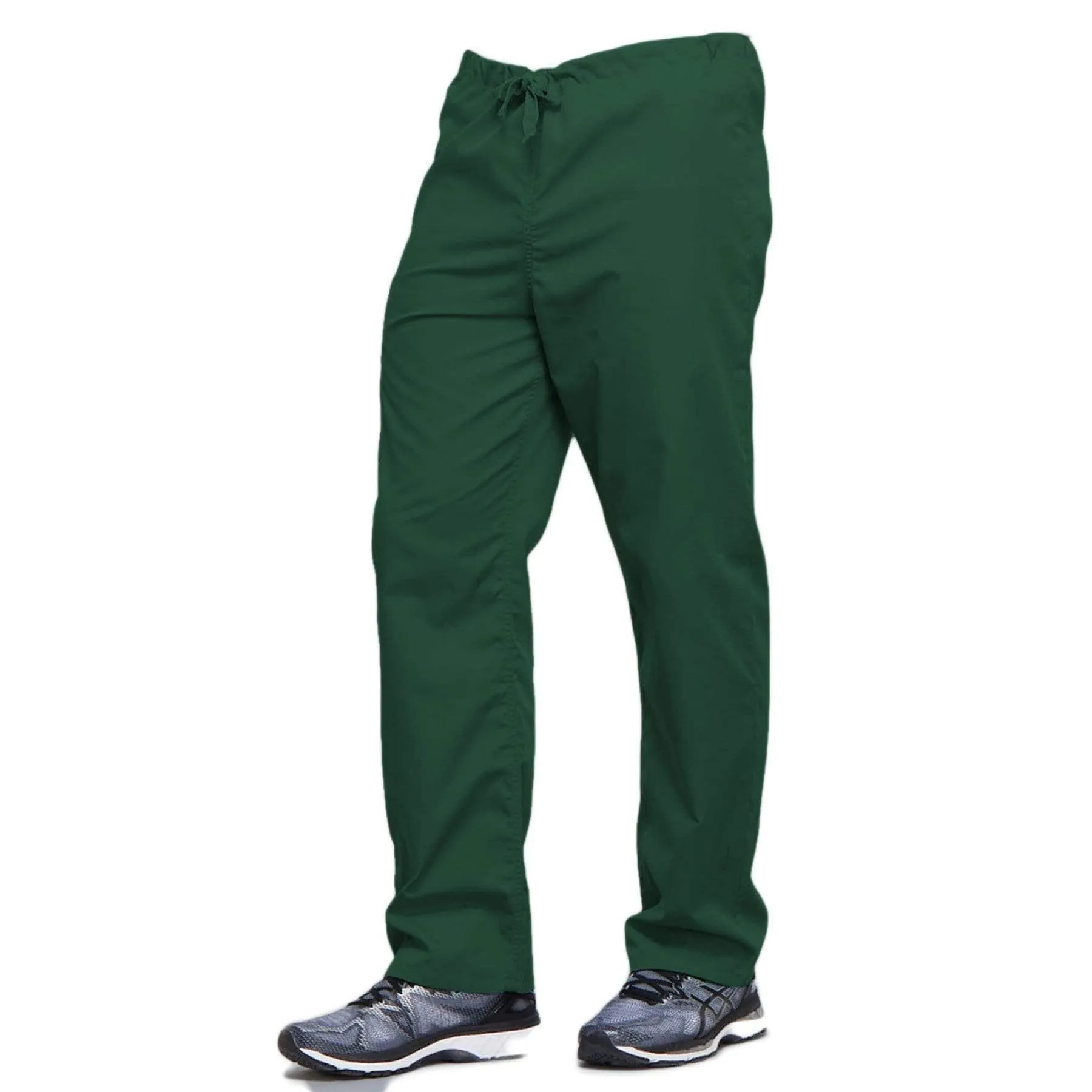 Cherokee Workwear 4100 Scrubs Pants Unisex Drawstring Cargo Hunter Green