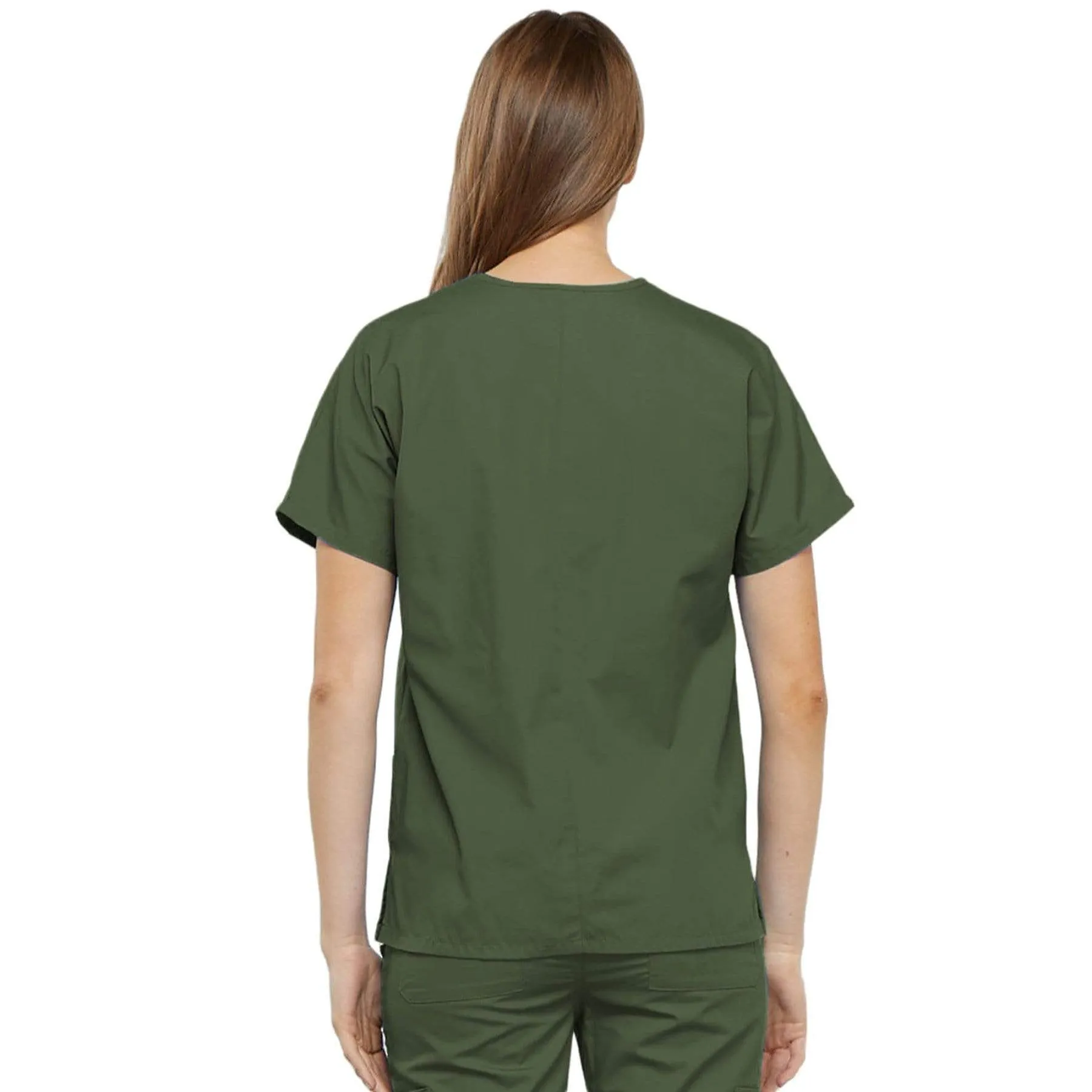 Cherokee Workwear 4700 Scrubs Top Womens V-Neck Olive