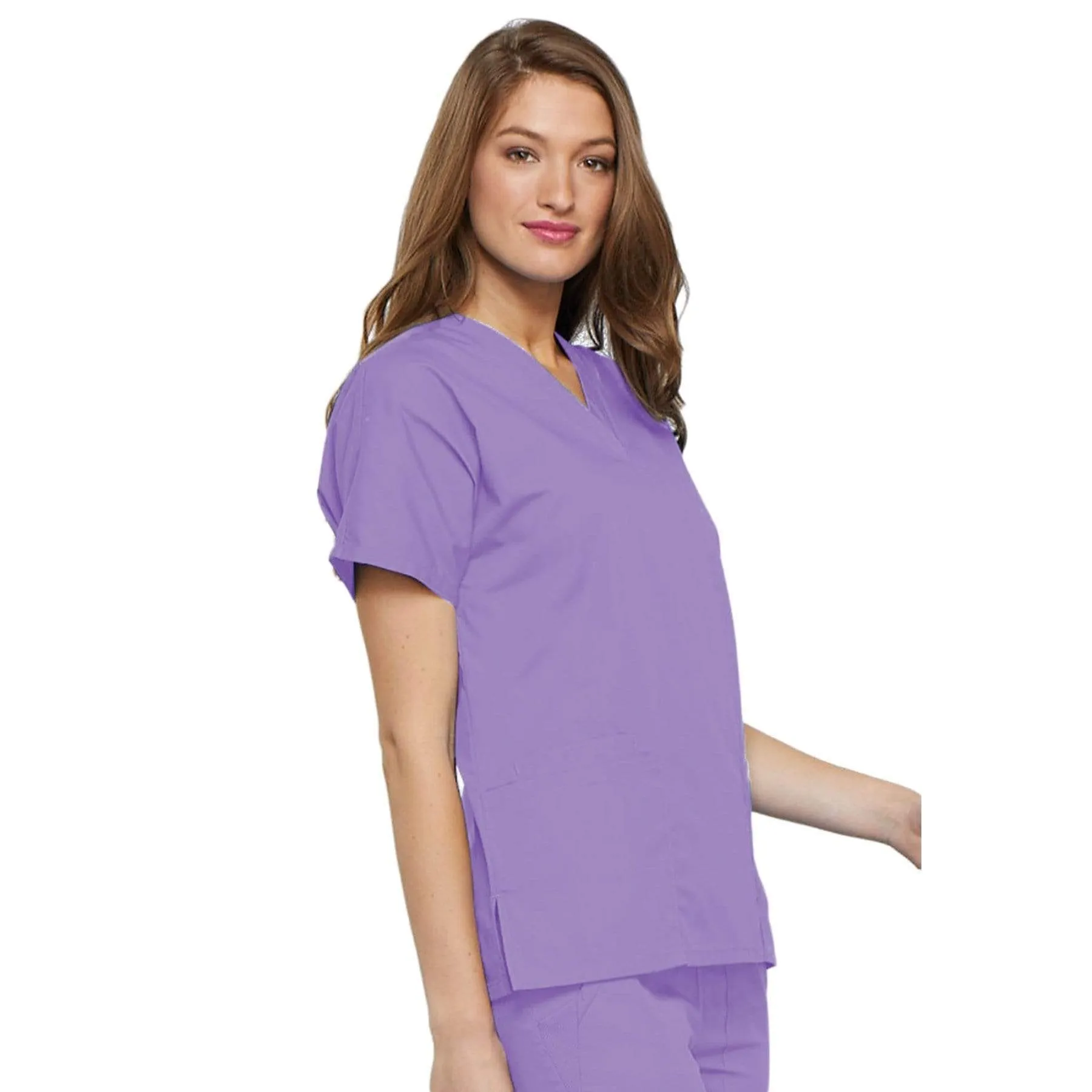Cherokee Workwear 4700 Scrubs Top Womens V-Neck Orchid