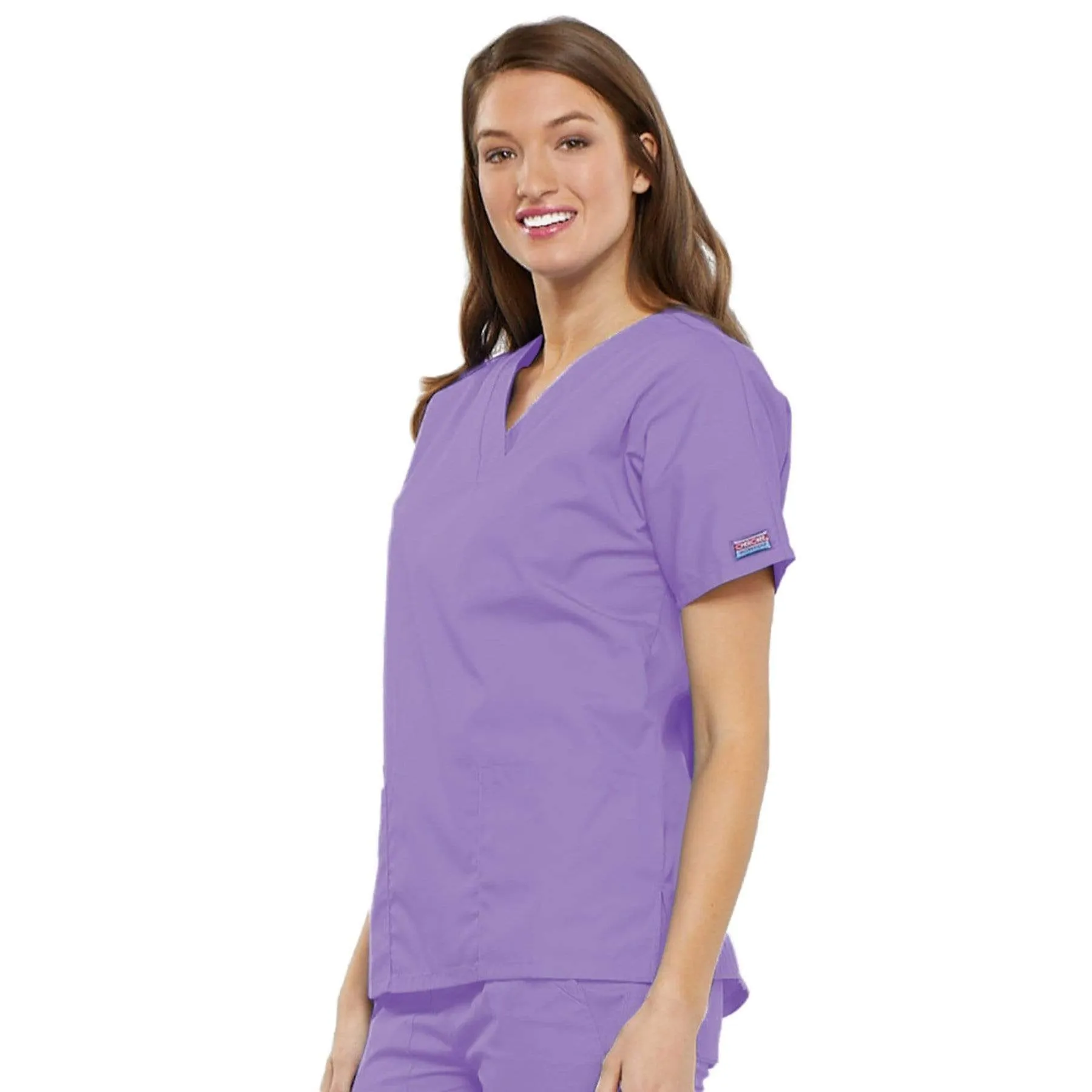 Cherokee Workwear 4700 Scrubs Top Womens V-Neck Orchid