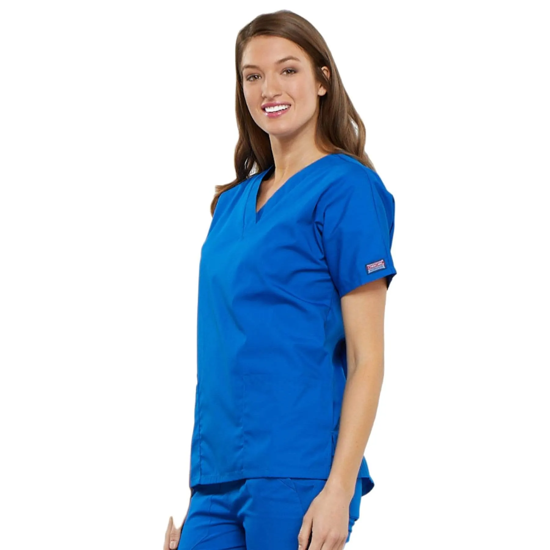 Cherokee Workwear 4700 Scrubs Top Womens V-Neck Royal