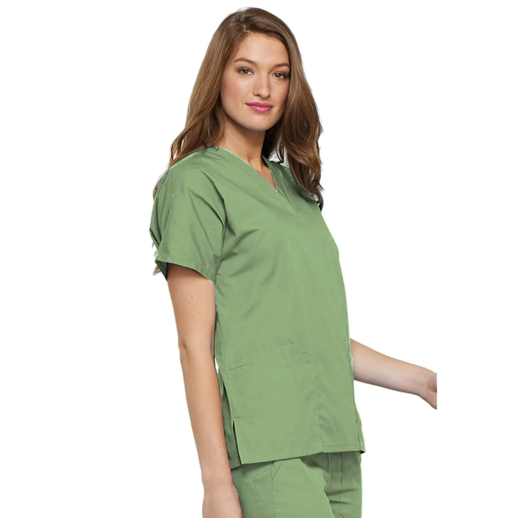 Cherokee Workwear 4700 Scrubs Top Womens V-Neck Sage Green