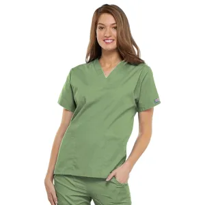 Cherokee Workwear 4700 Scrubs Top Womens V-Neck Sage Green