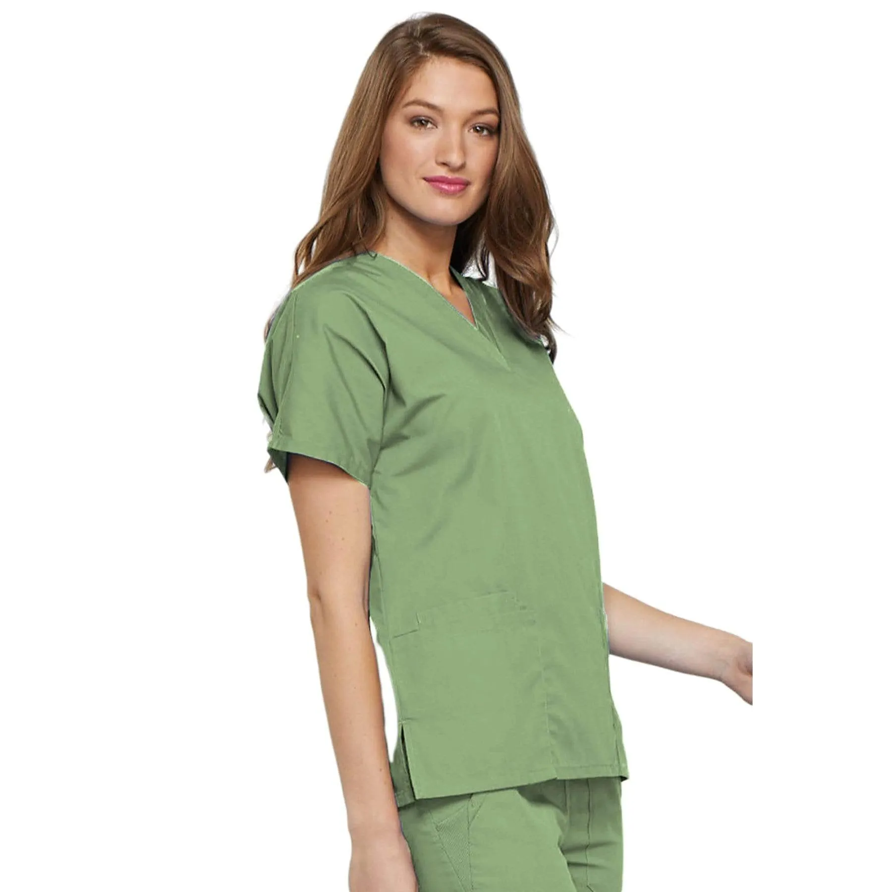 Cherokee Workwear 4700 Scrubs Top Womens V-Neck Sage Green
