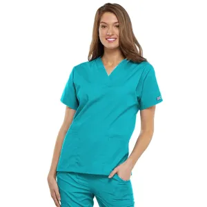 Cherokee Workwear 4700 Scrubs Top Womens V-Neck Turquoise