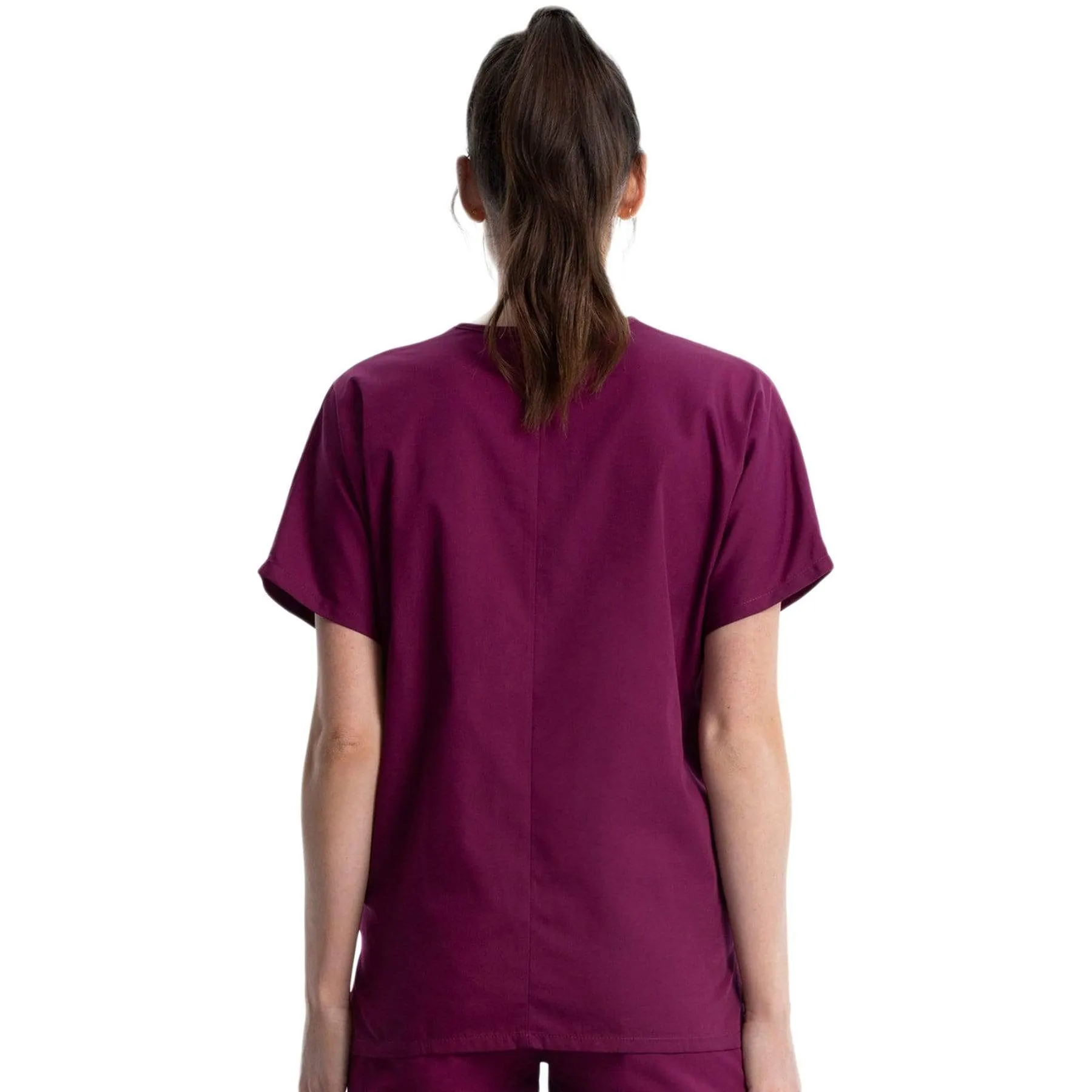 Cherokee Workwear 4700 Scrubs Top Womens V-Neck Wine