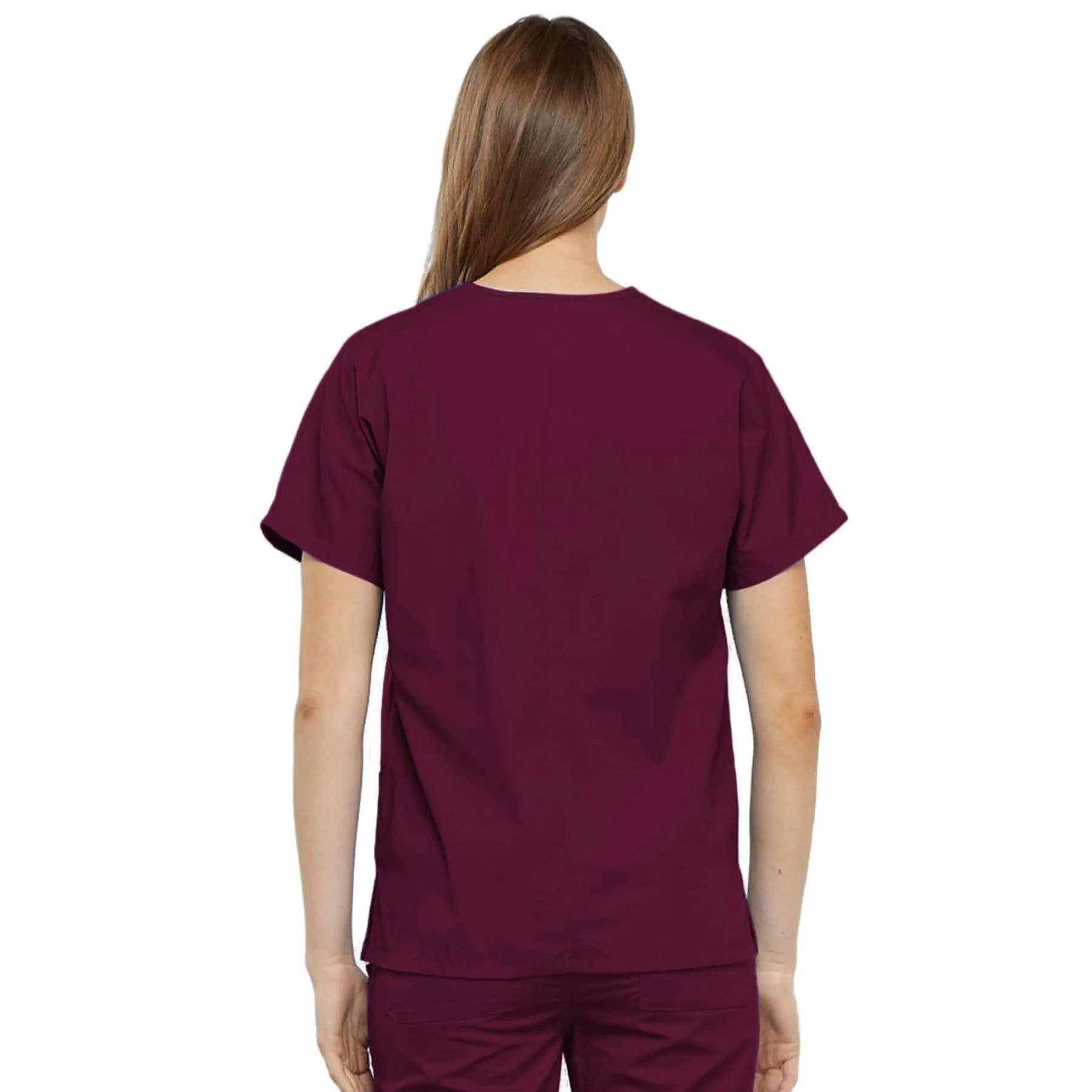 Cherokee Workwear 4700 Scrubs Top Womens V-Neck Wine