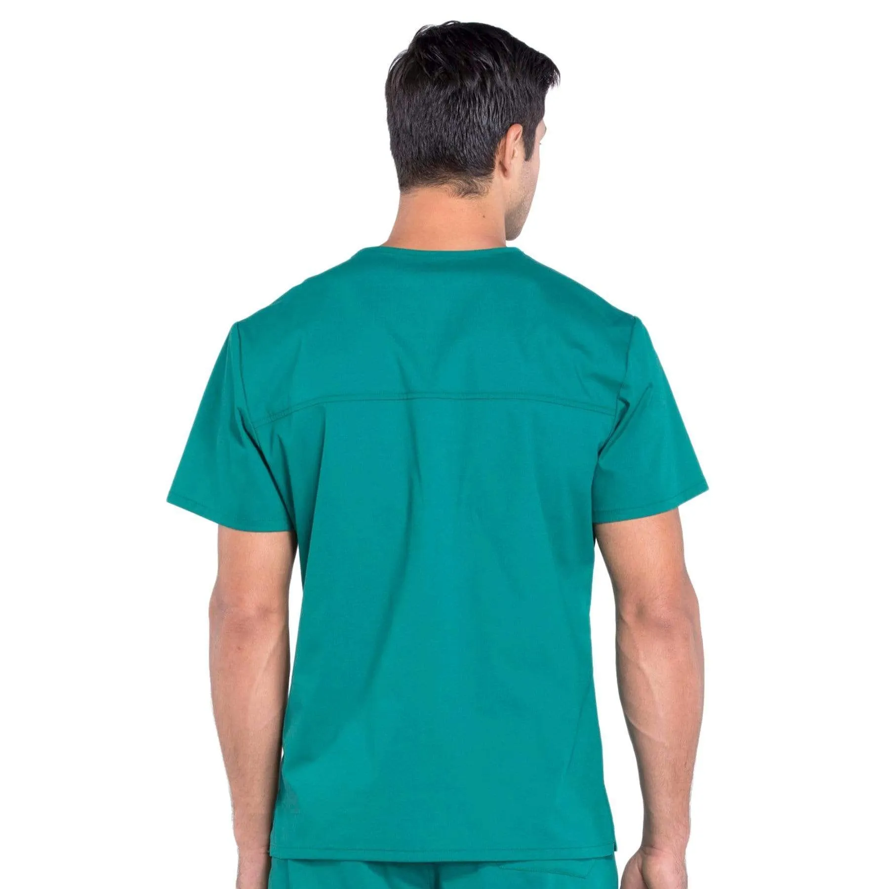 Cherokee Workwear Professionals WW675 Scrubs Top Mens V-Neck Hunter Green