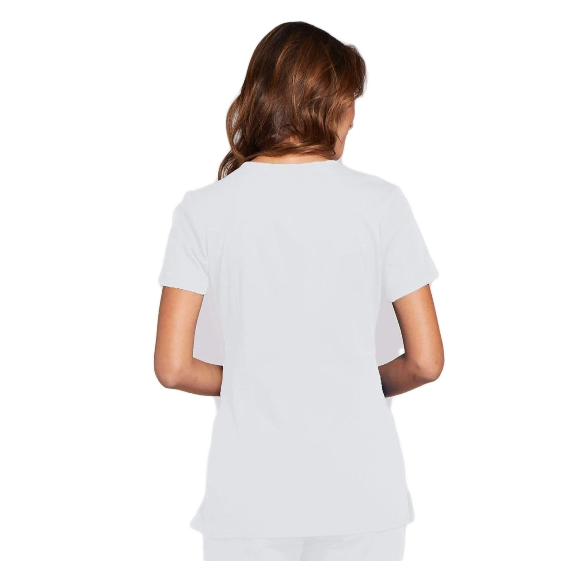 Cherokee Workwear WW645 Scrubs Top Womens V-Neck White