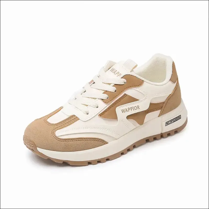 Chic Lace Up Round Toe Contrast Athletic