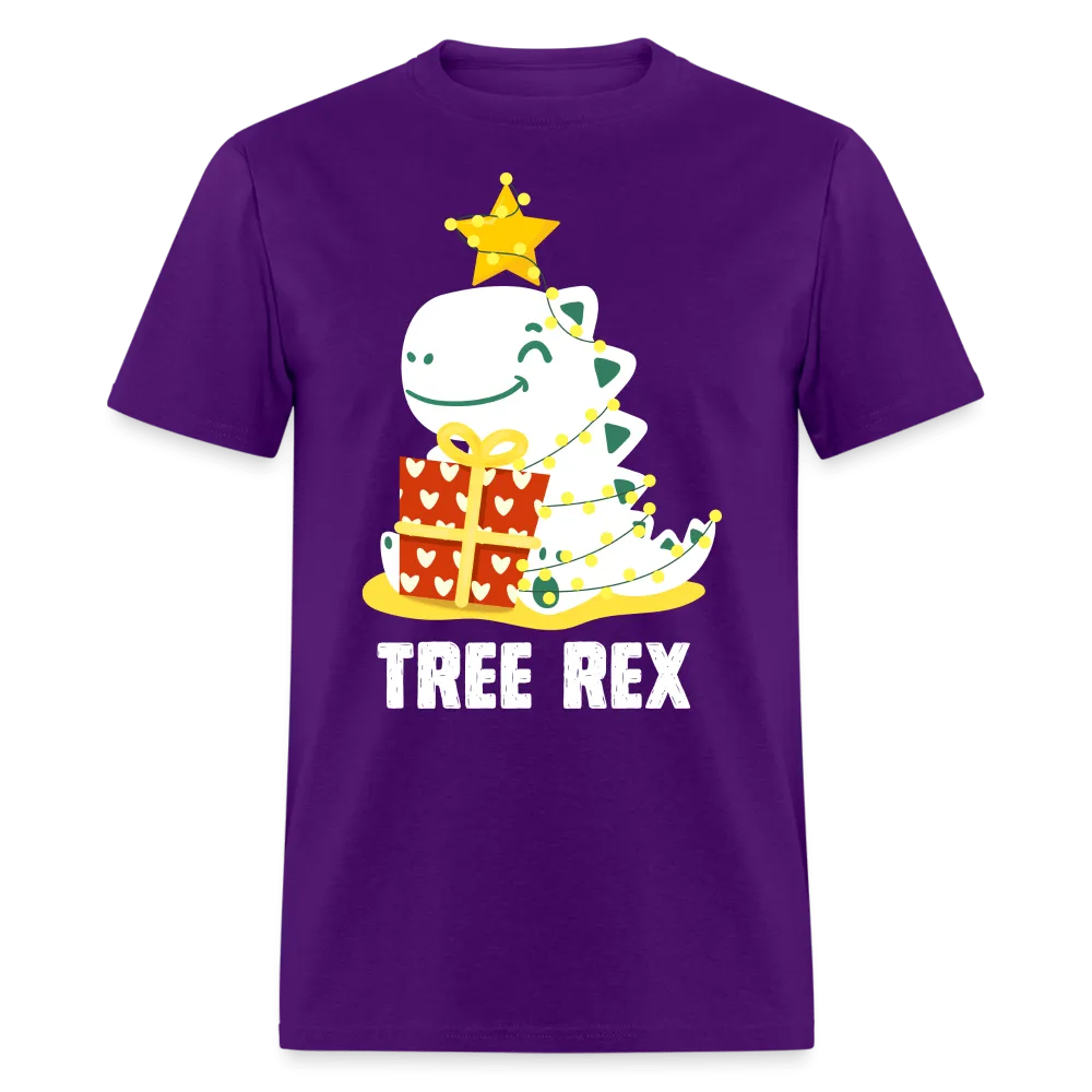 Christmas - Cool Dinosaur Tree Rex - Family Shirts Men, Woman Christmas T Shirts