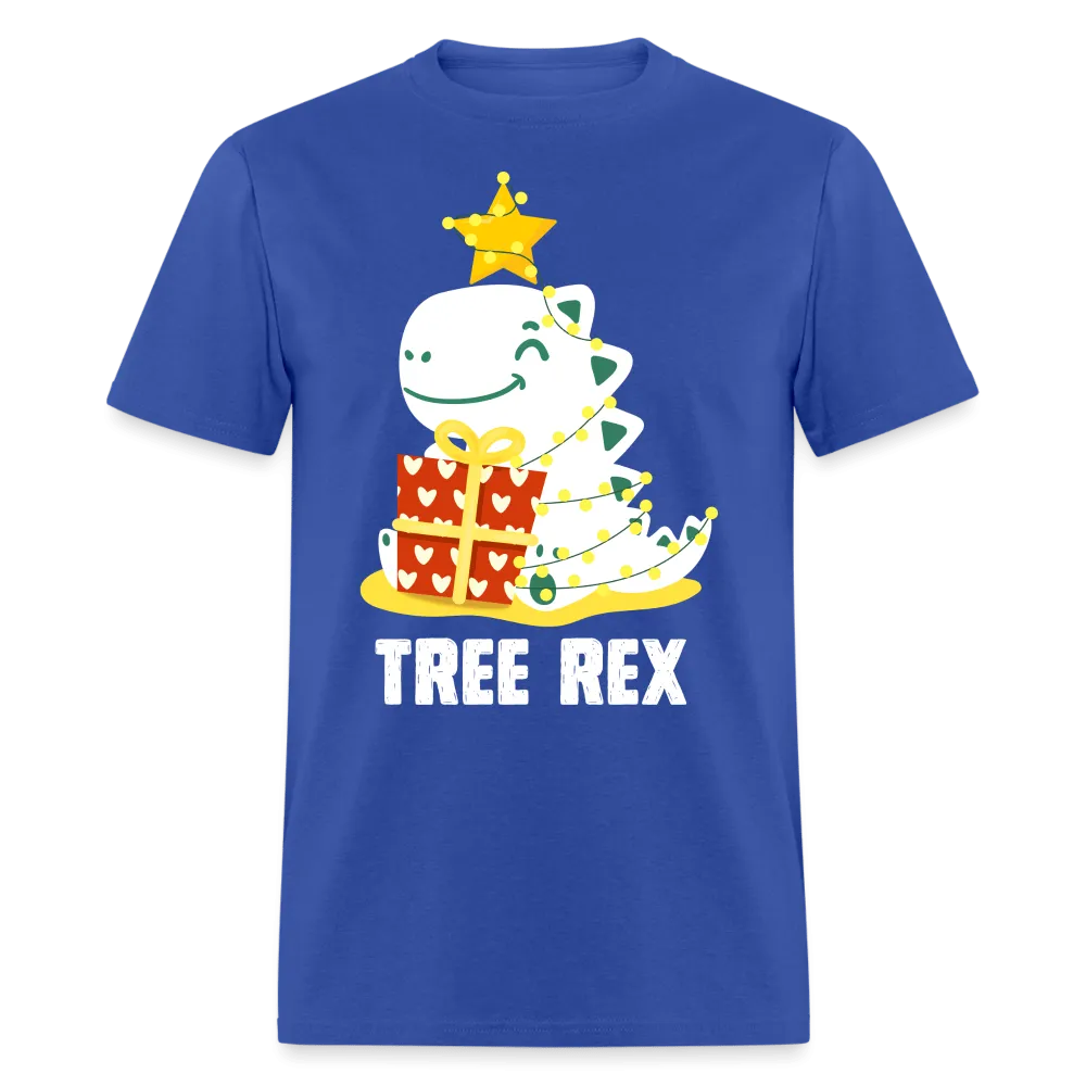 Christmas - Cool Dinosaur Tree Rex - Family Shirts Men, Woman Christmas T Shirts