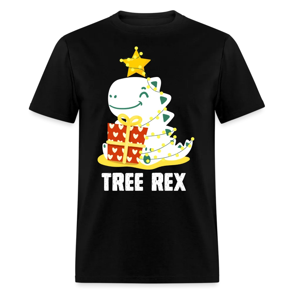 Christmas - Cool Dinosaur Tree Rex - Family Shirts Men, Woman Christmas T Shirts