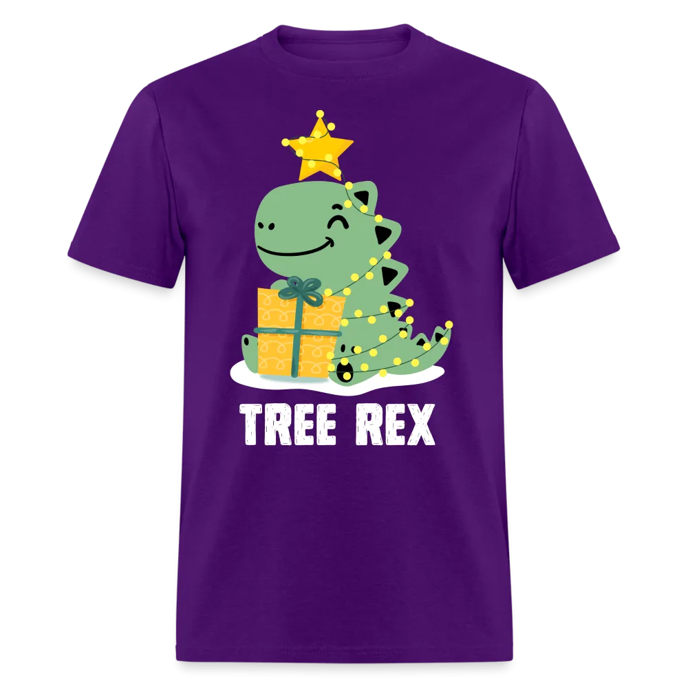 Christmas - Dinosaur Tree Rex - Family Shirts Men, Woman Christmas T Shirts