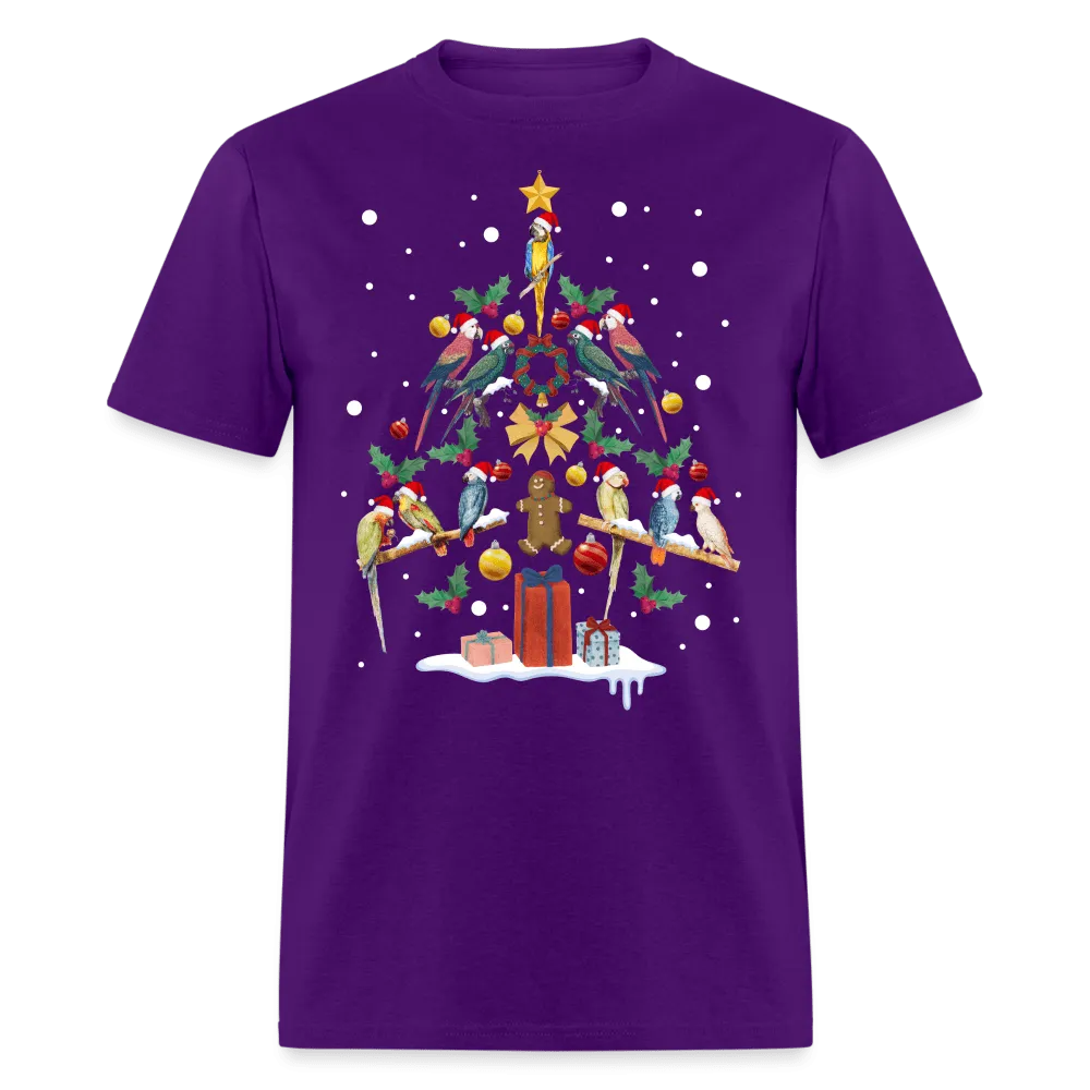 Christmas - Parrot Christmas Tree - Family Shirts Men, Woman Christmas T Shirts