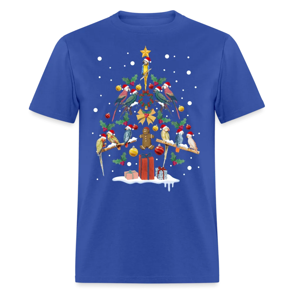 Christmas - Parrot Christmas Tree - Family Shirts Men, Woman Christmas T Shirts