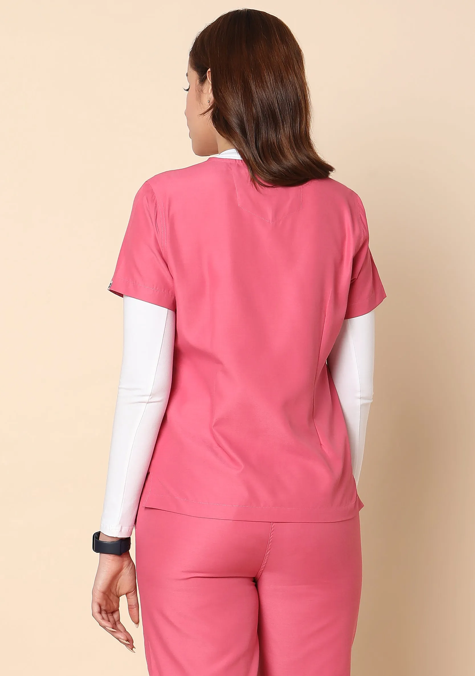 Classic Women's 5-Pocket (Hot Pink) Scrub