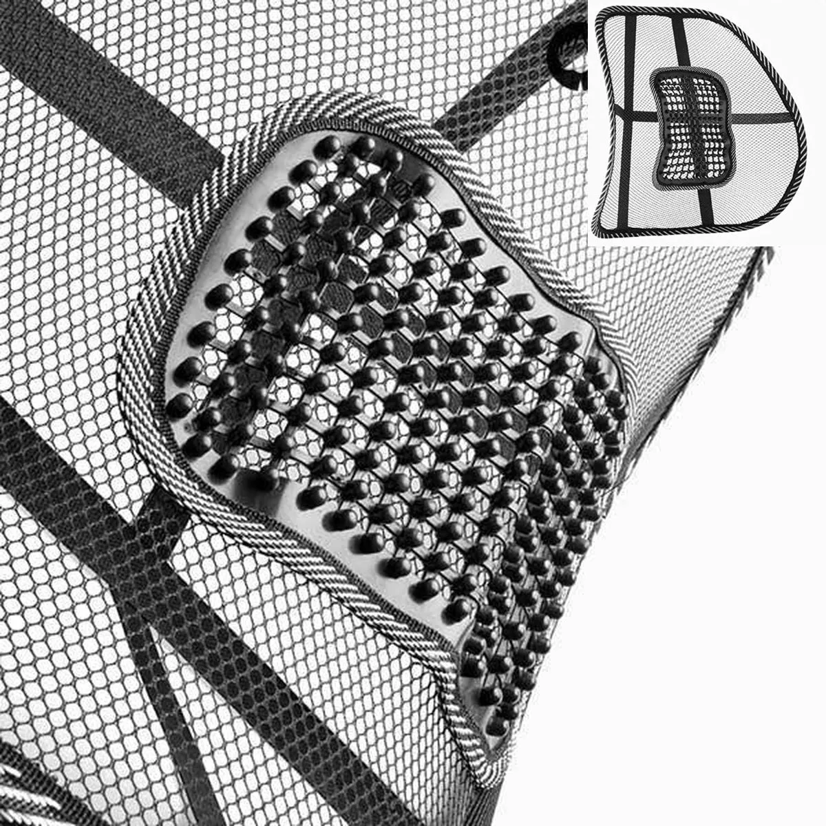 Comfort Air Chair - Mesh Lumbar Support with Massage Beads