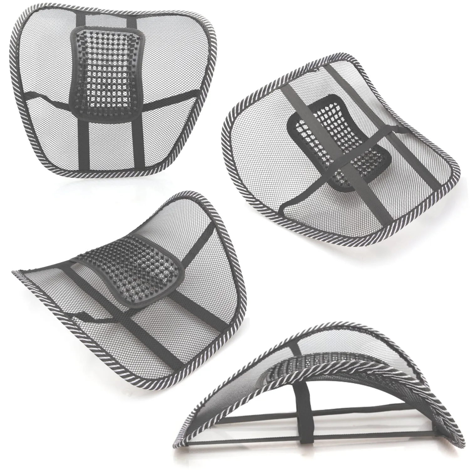 Comfort Air Chair - Mesh Lumbar Support with Massage Beads