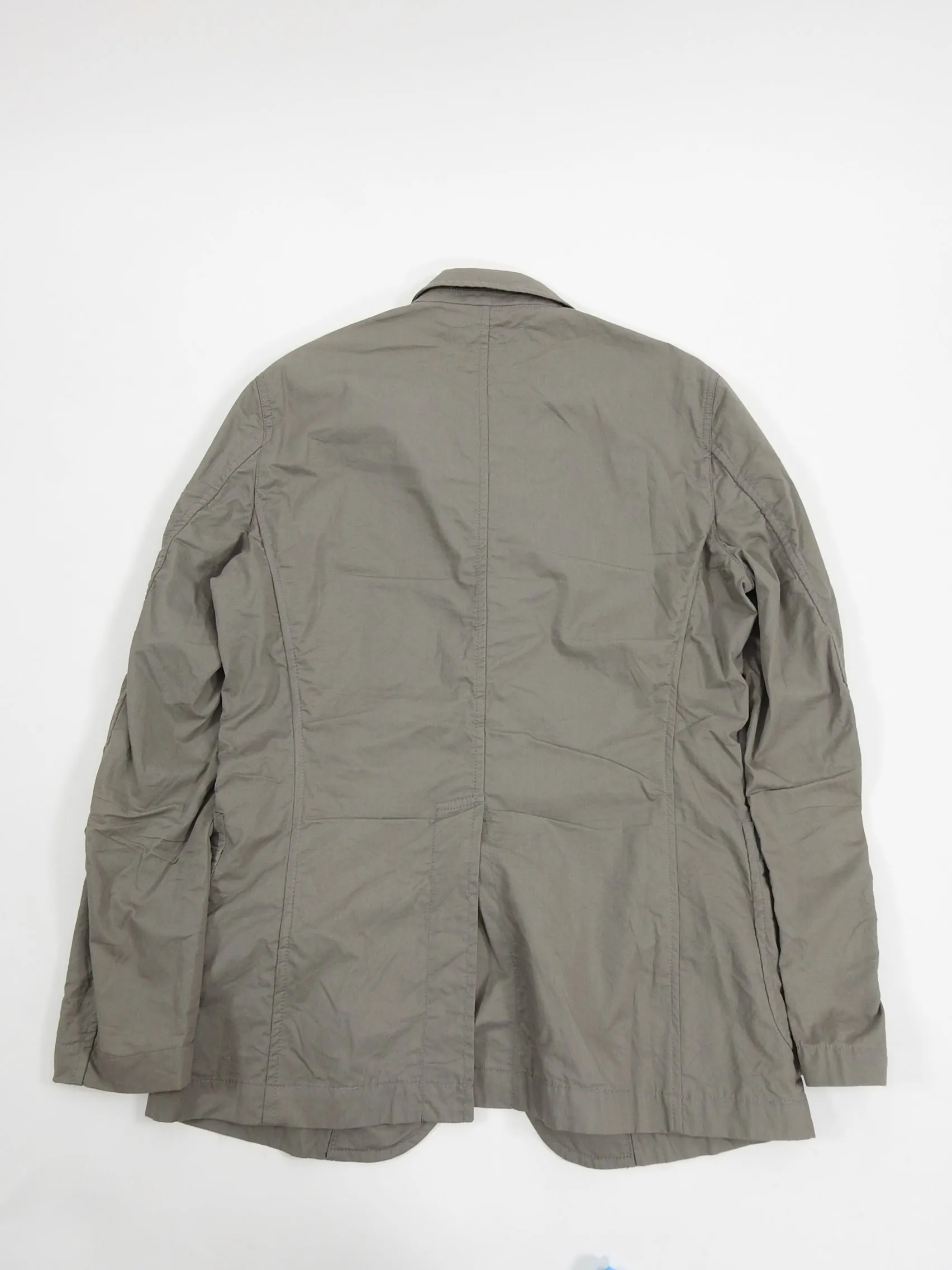 Comme Des Garcons Shirt Light Grey Cotton Twill Workwear Blazer - M