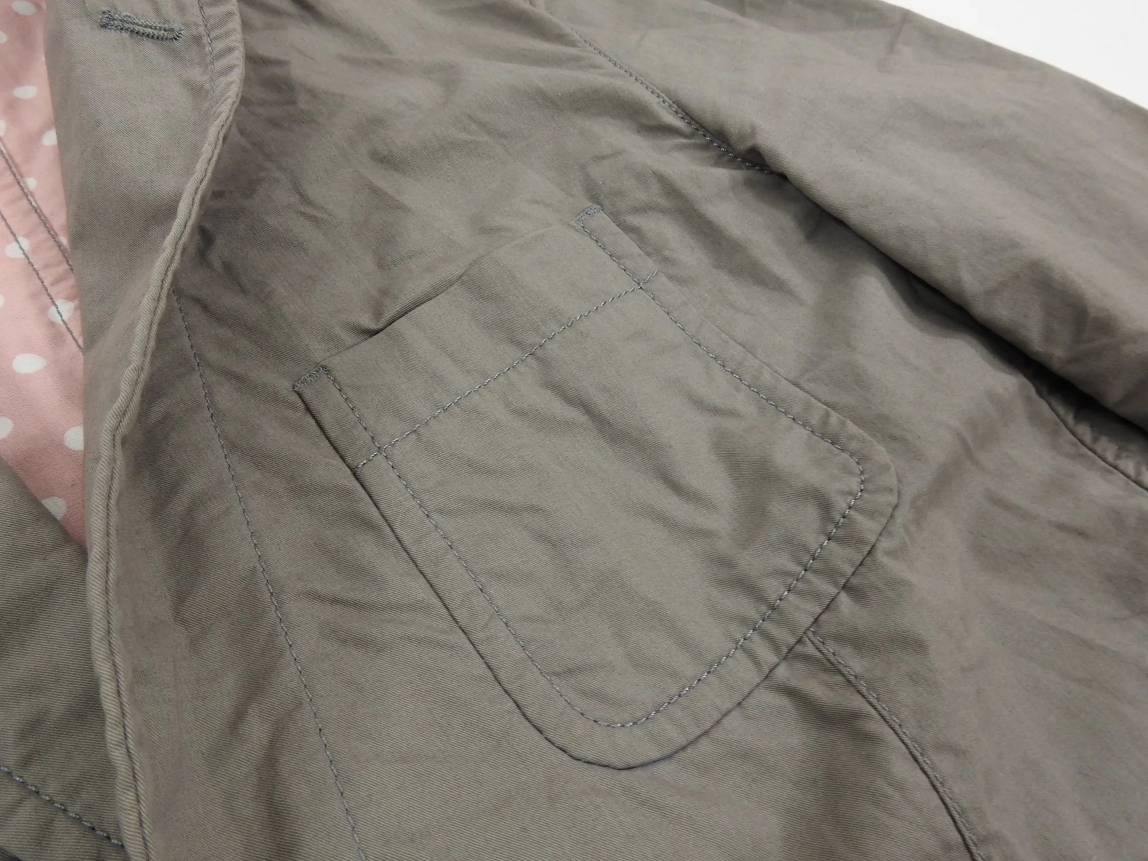 Comme Des Garcons Shirt Light Grey Cotton Twill Workwear Blazer - M