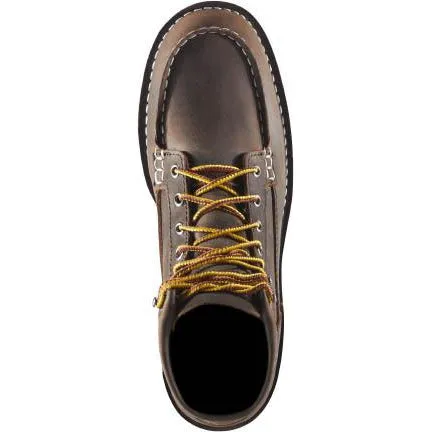 Danner Women's Bull Run 6" ST Moc Toe Wedge Work Boot - Brown - 15576