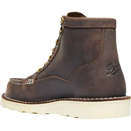 Danner Women's Bull Run 6" ST Moc Toe Wedge Work Boot - Brown - 15576