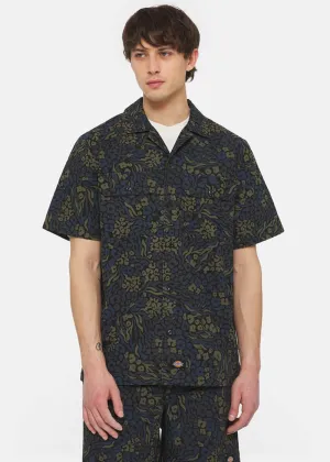 Dickies Men Saltville Shirt Blue Brown