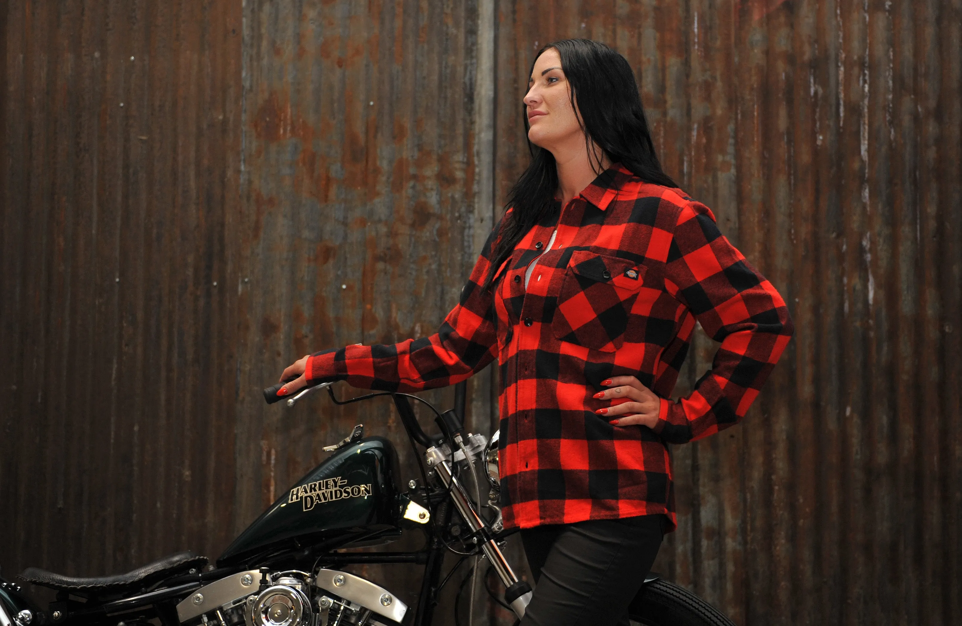 Dickies- skjorte "SACRAMENTO" Rød